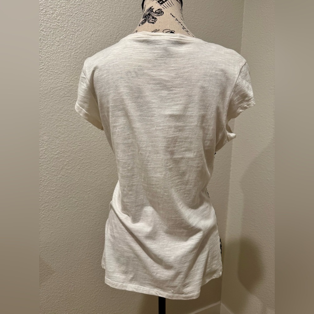 Women’s White Flashy Sequin Top - Picture 7 of 8